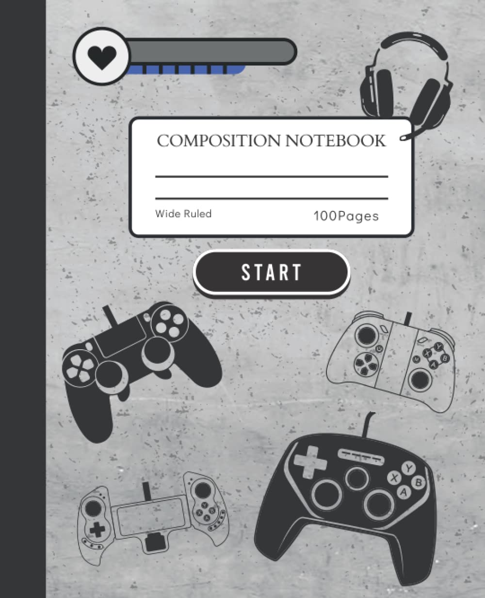 Composition Notebook Wide Ruled: Preppy Aesthetic Gaming Theme | Video games, Kids and Teens, 7.5 x 9.25 Inches baixar livro de graça
