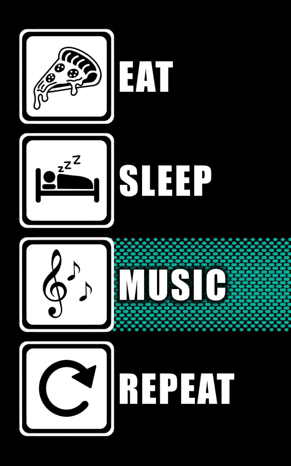 Eat Sleep Music Repeat: Dein Notizbuch für Songs, Ideen & Inspiration (Eat Sleep Repeat) (German Edition) baixar o livro de graça