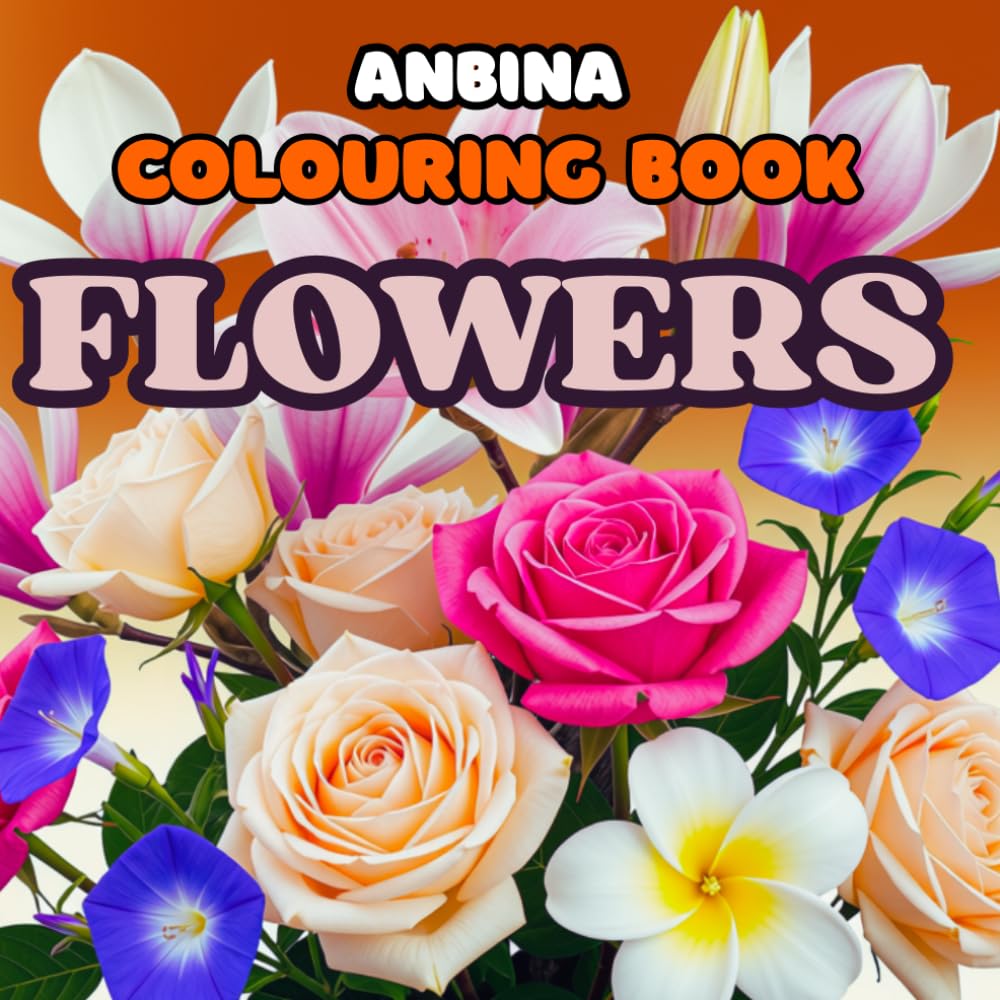 ler totalmente stunning flowers colouring book stress relief mindfulness elegant flowers perfect gift for any occasion