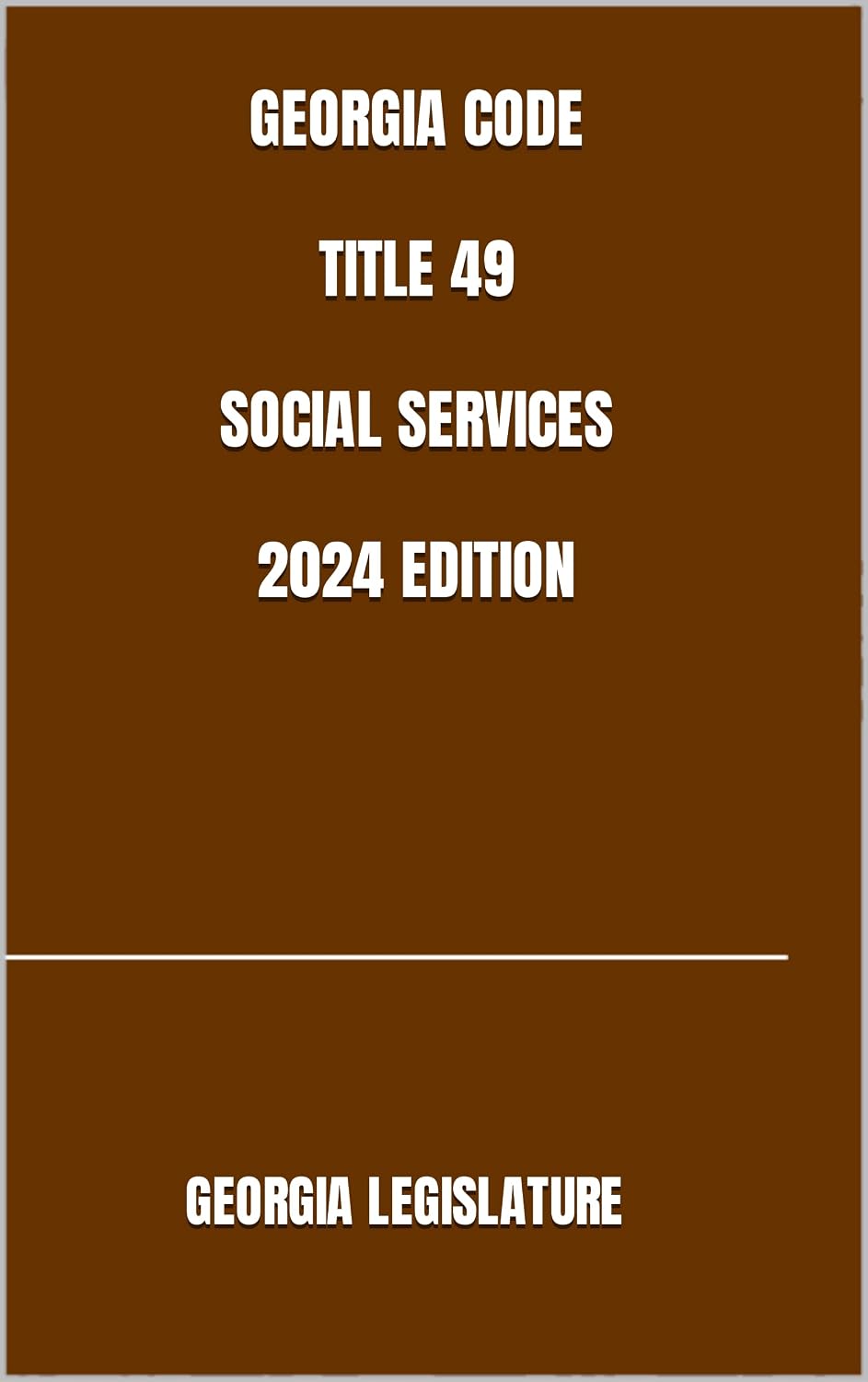 GEORGIA CODE TITLE 49 SOCIAL SERVICES 2024 EDITION (English Edition) baixar livro de graça