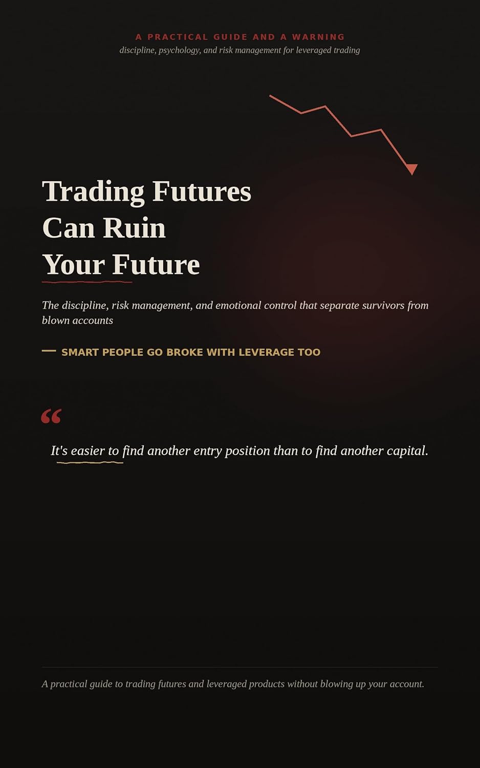 ler totalmente Trading Futures Can Ruin Your Future - Smart People Go Broke With Leverage Too: A No Nonsence Framework For Trading Futures, Crypto, Forex and Leverage Without Losing Control (English Edition)