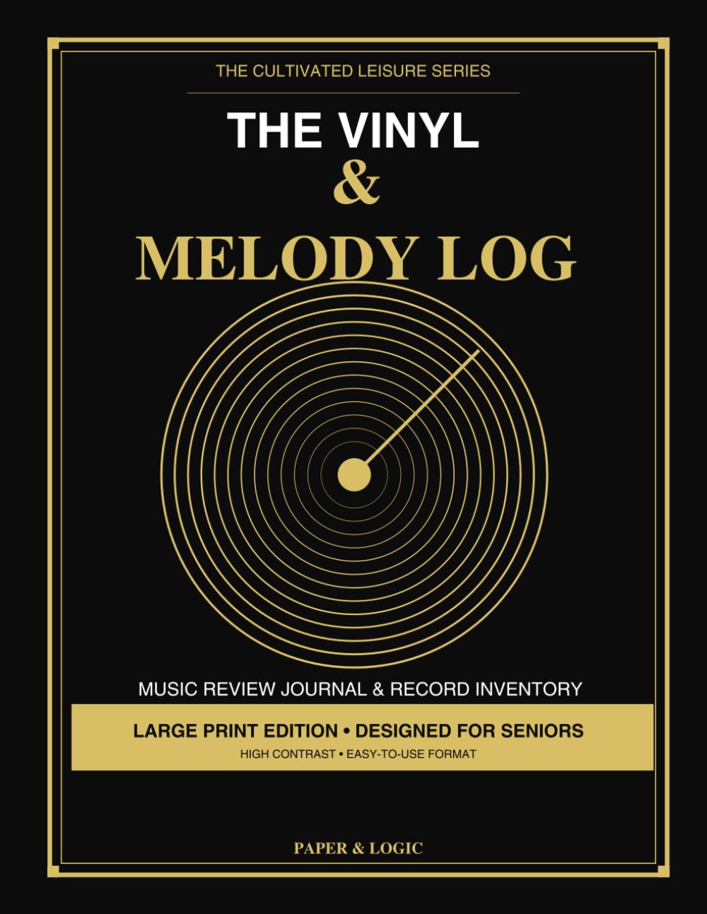 The Vinyl & Melody Log: Large Print Music Review Journal & Record Inventory • Senior-Friendly Audiophile Tracker with Visual Speed Dials, Condition... Locator (The Cultivated Leisure Series) baixar o livro de graça