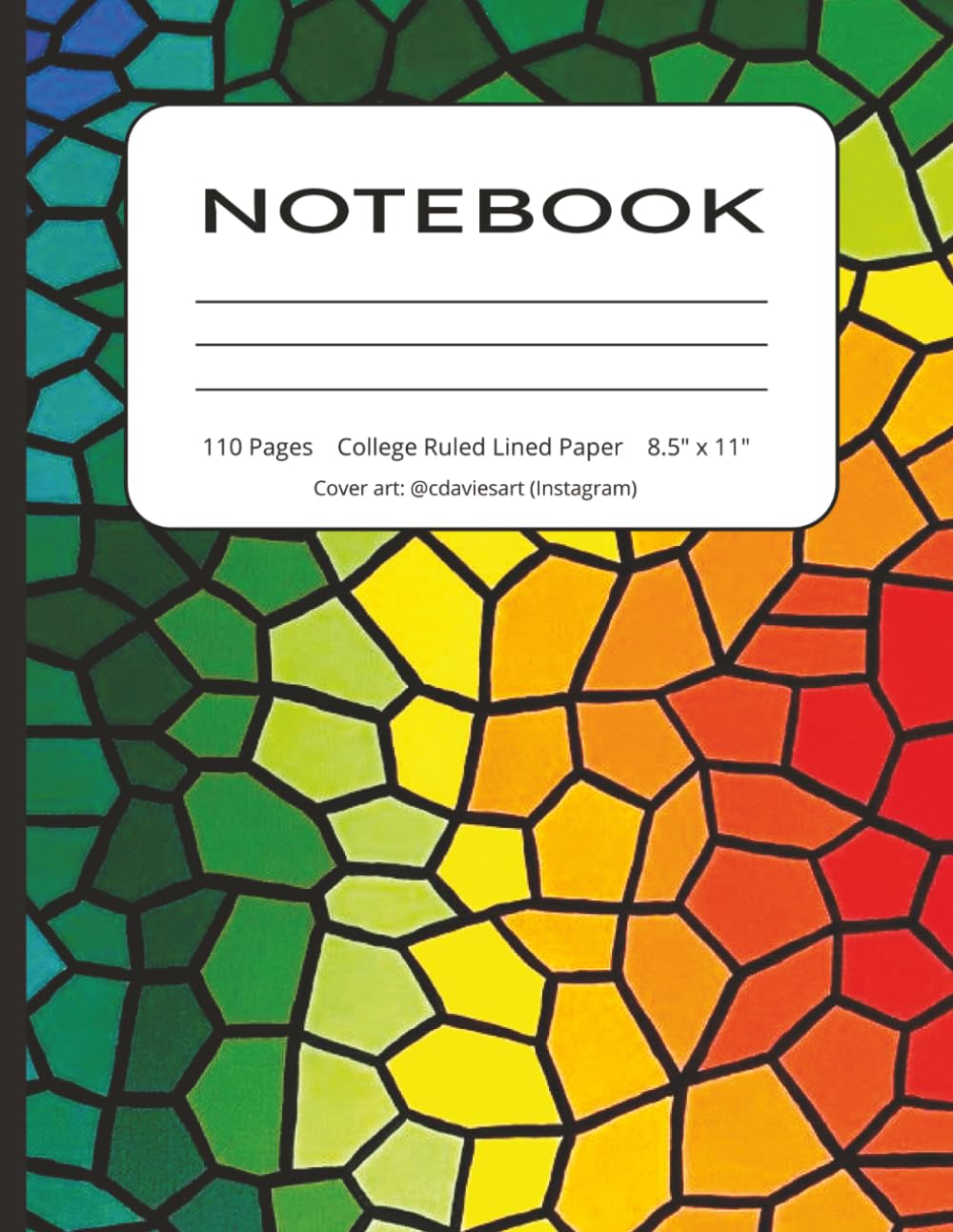 ler totalmente Composition Notebook (Rainbow): Cute, Bright, Artist-Designed Cover | 8.5x11 College Ruled Notebook for Students, Researchers, and Professionals |... Lab, Math, Science, Engineering, Design & Art