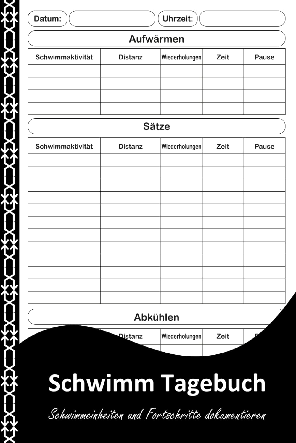 capítulo por capítulo baixar Schwimm Tagebuch: Trainingstagebuch zur Dokumentation von Schwimmeinheiten, Distanz, Wiederholungen, Zeit, Pausen und Bewertung.