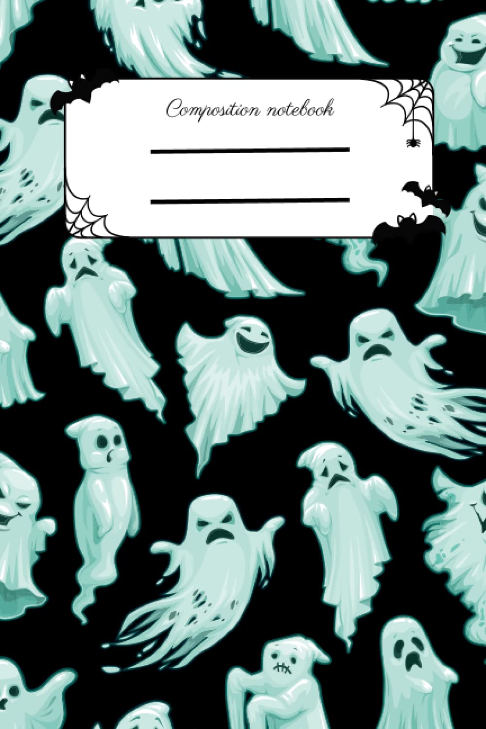 Halloween themed composition notebook: A ghostly patterned countdown notebook for children on the occasion of the upcoming Halloween baixar livro de graça