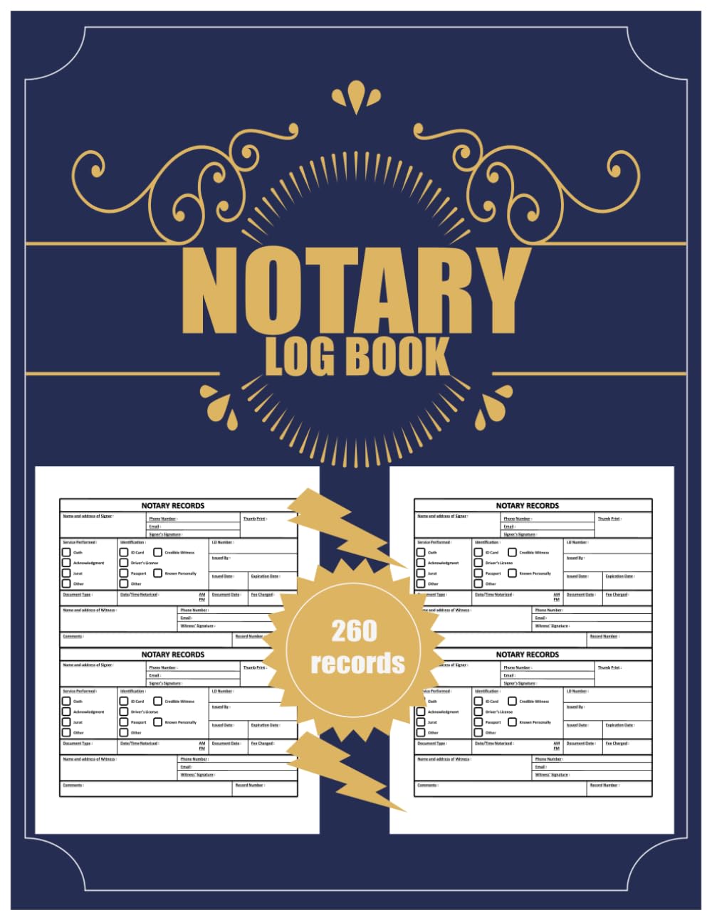 Notary Log Book: Notary Record Notebook | Notary Log Journal | Notary Public Record Book | Notary Journal Single Page baixar livro de graça