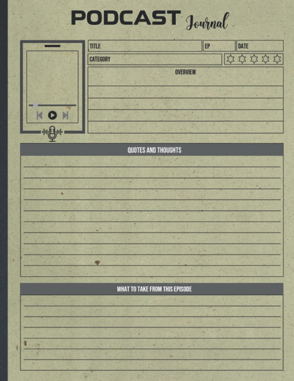 ler totalmente Podcast Journal: A Listening Record And Review Logbook To Keep Track Of Audio Podcast Series For Radio Lovers