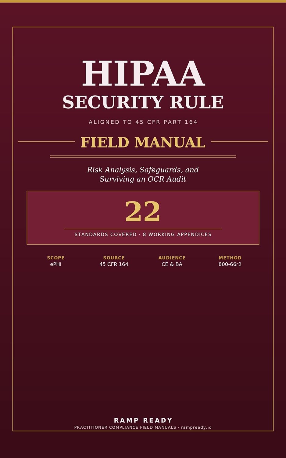 HIPAA Security Rule Field Manual: Risk Analysis, Safeguards, and Surviving an OCR Audit (English Edition) baixar o livro de graça