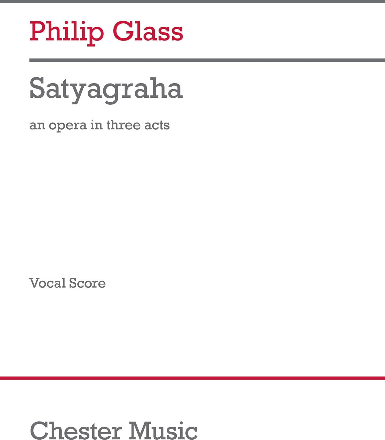 Satyagraha (Vocal Score) (English Edition) baixar o livro de graça