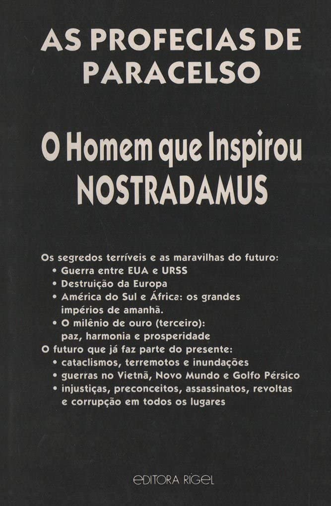 As Profecias de Paracelso baixar o livro de graça
