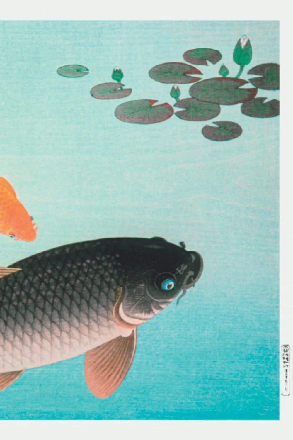 ler totalmente Common and Golden Carp (1935) by Ohara Koson Notebook.: Japanese art