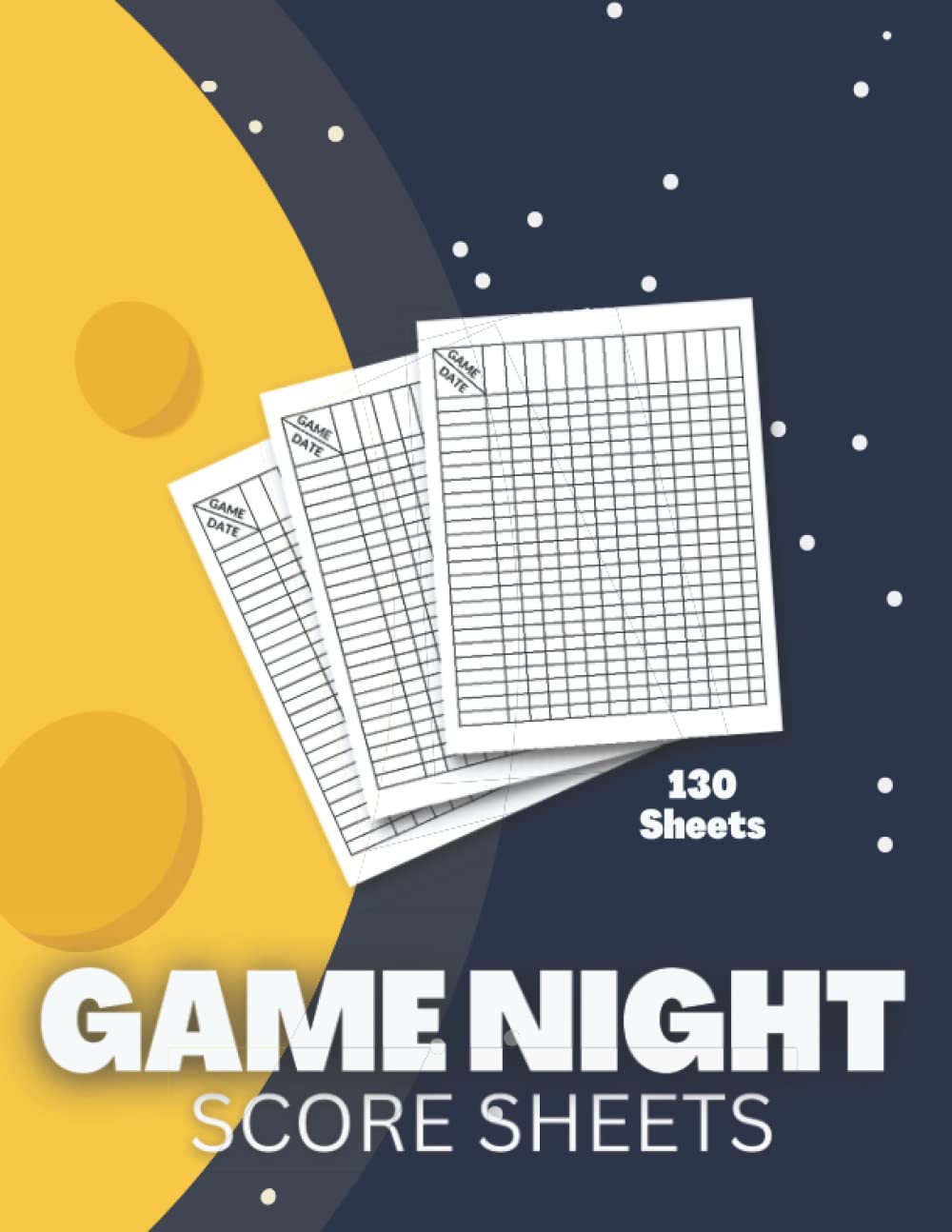 ler totalmente Game Night Score Sheets: Simple scorekeeping gaming logbook for many family games | Blank score recording pads Large print | Double-sided bound page |... Players, Rounds, Layout, and Tracking.