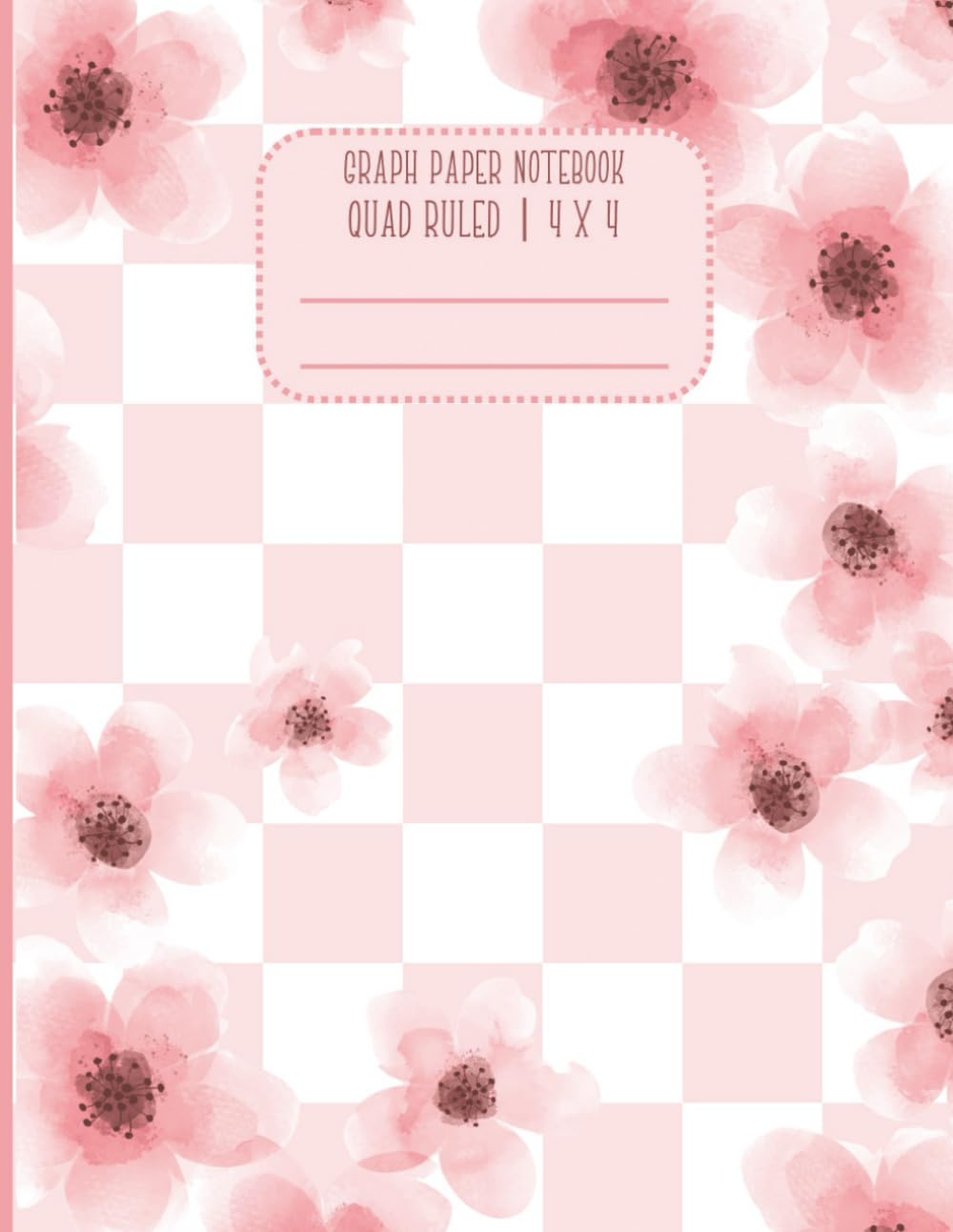 Pink Graph Paper Notebook 4x4 Quad Ruled 4 Squares per Inch Cute Aesthetic baixar o livro de graça