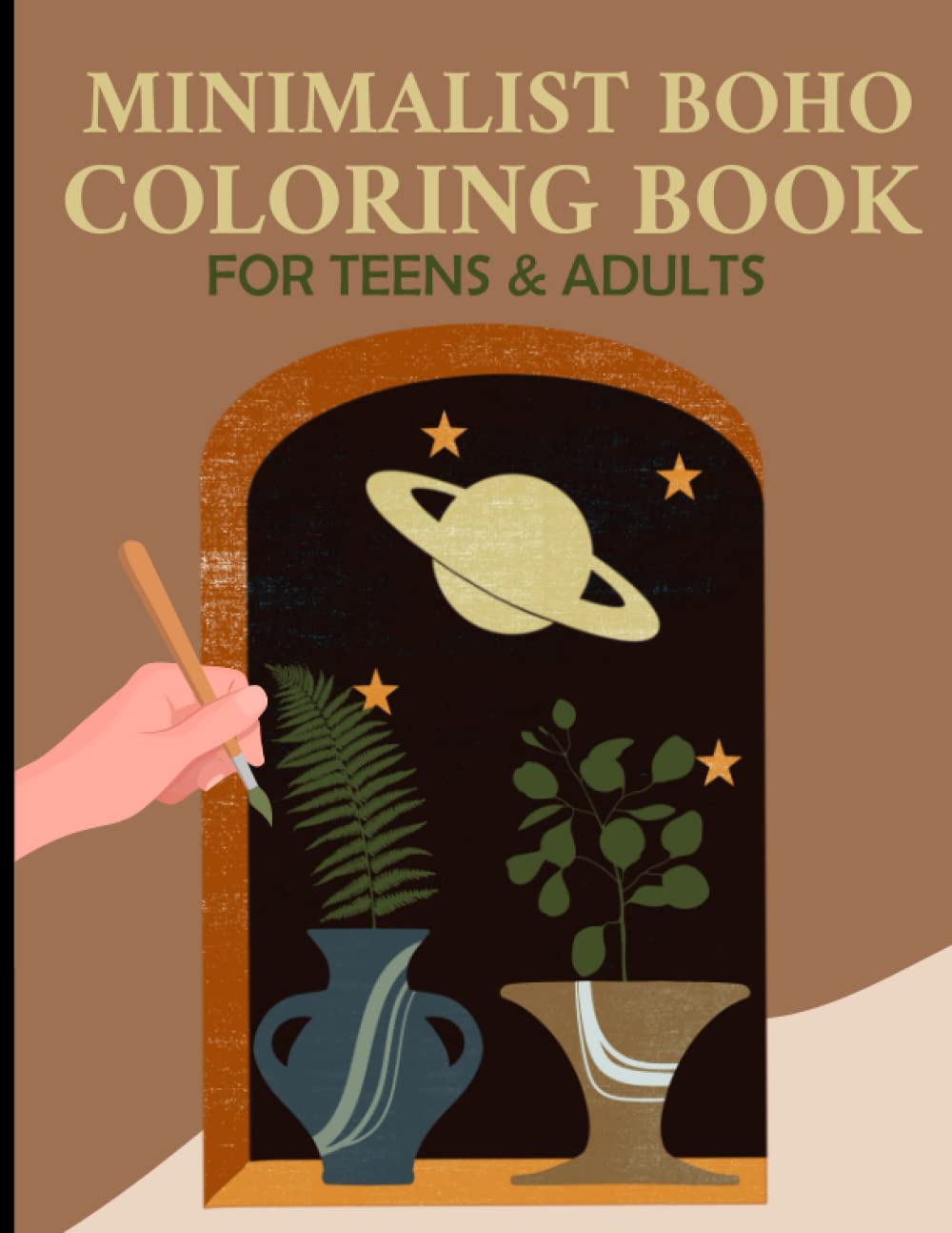 ler totalmente Minimalist Boho Coloring Book for Teen & Adults: 50 Relax Quotes To Slow Down and Enjoy Life | Aesthetic Landscape Coloring Book, Abstract Coloring Books, Stress Relief, Relaxation