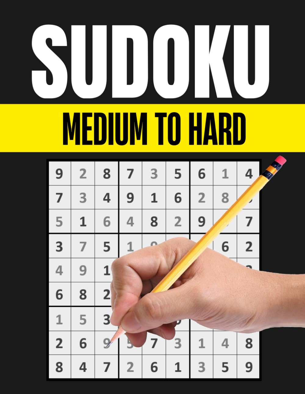 SUDOKU PUZZLES BOOK FOR ADULTS: Medium to Hard with Full Solutions | Suduko Books for Adults