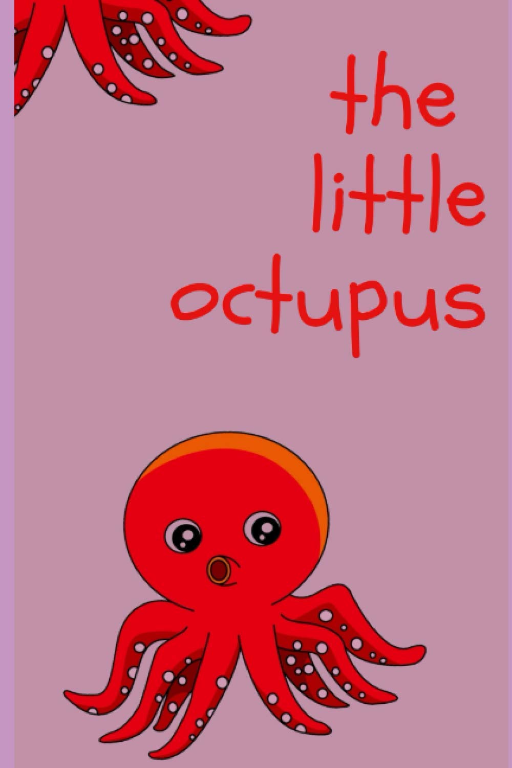 ler totalmente red cute octupus notebook a nice gift for the halloween, birthday and new year