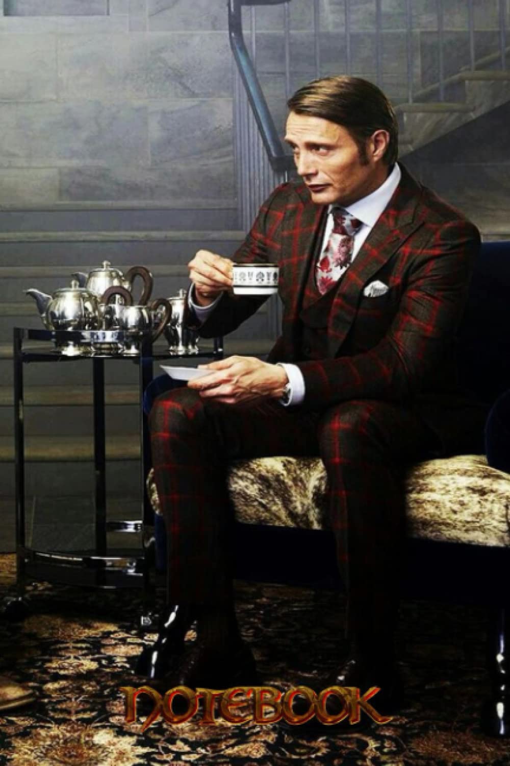 ler totalmente Notebook: Mads Mikkelsen Notebook Wide Ruled, 6x9, 100 Pages | Thankgiving Notebook gift for boy, girl,men, women #342