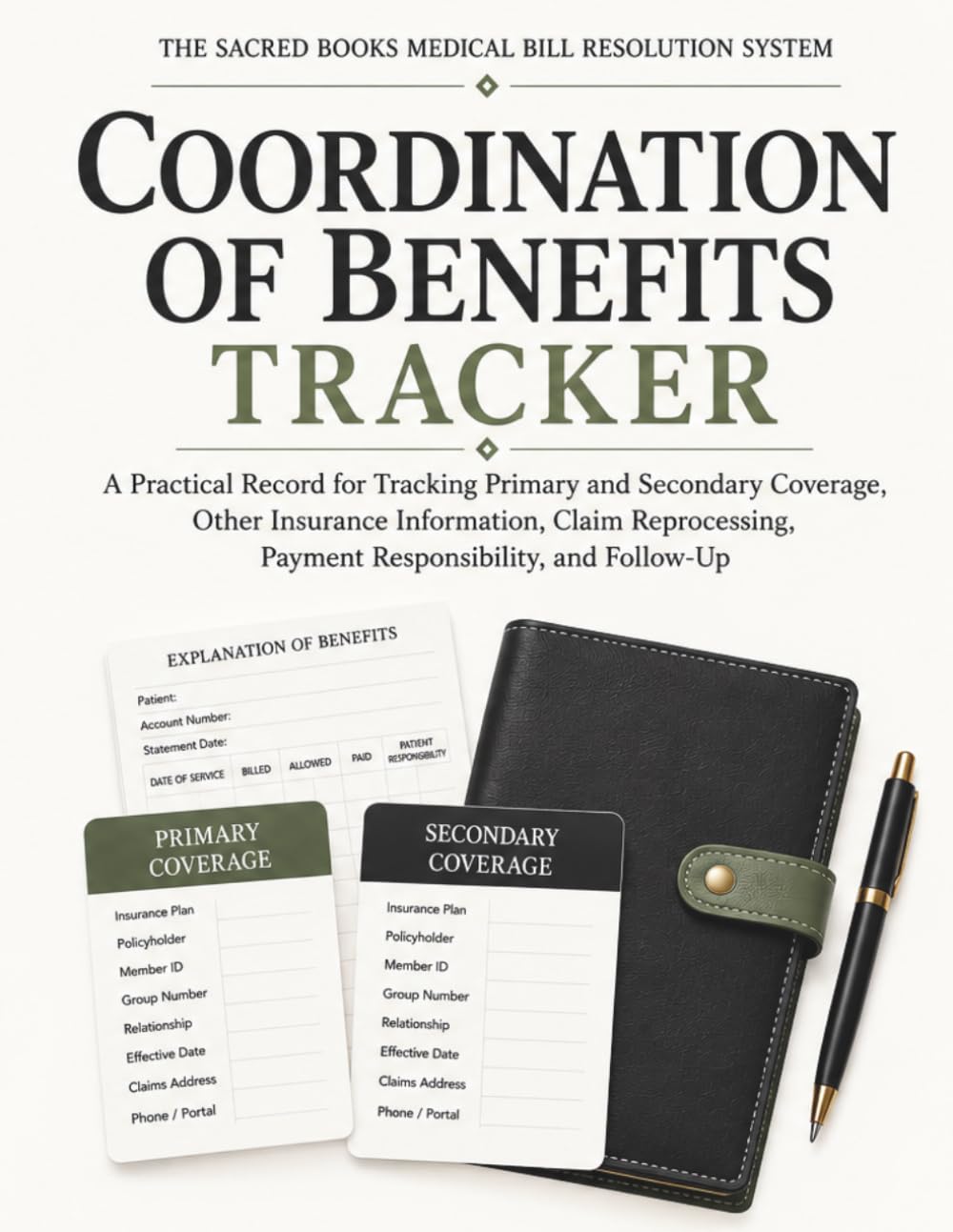 Coordination of Benefits Tracker: A Practical Record for Tracking Primary and Secondary Coverage, Other Insurance Information, Claim Reprocessing, Payment Responsibility, and Follow-Up baixar o livro de graça
