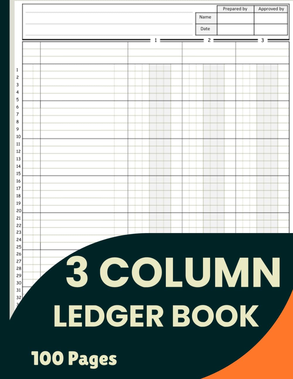 3 Column Ledger Book: Large Simple Three Column for Bookkeeping and Accounting | Log Book For Small Business and Personal Finance baixar livro de graça
