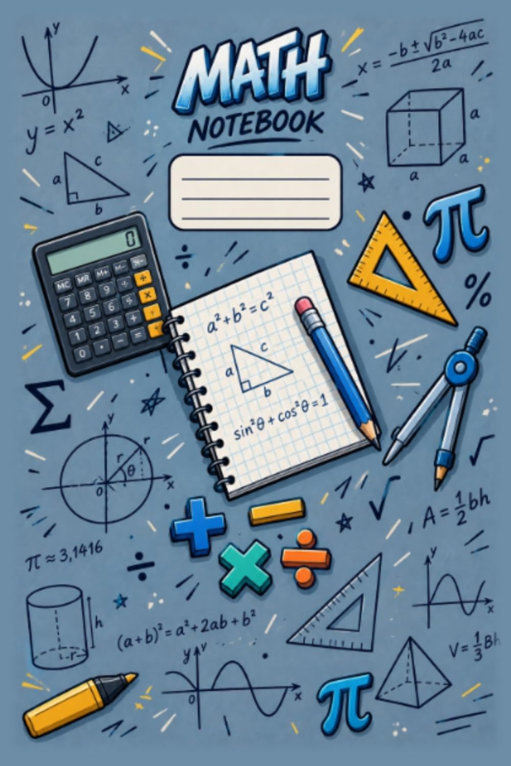 Math Notebook: Graph Paper for Algebra, Geometry, Equations, Calculations & Math Class Notes | 120 Pages of graph paper | 6 x 9 Inches baixar o livro de graça