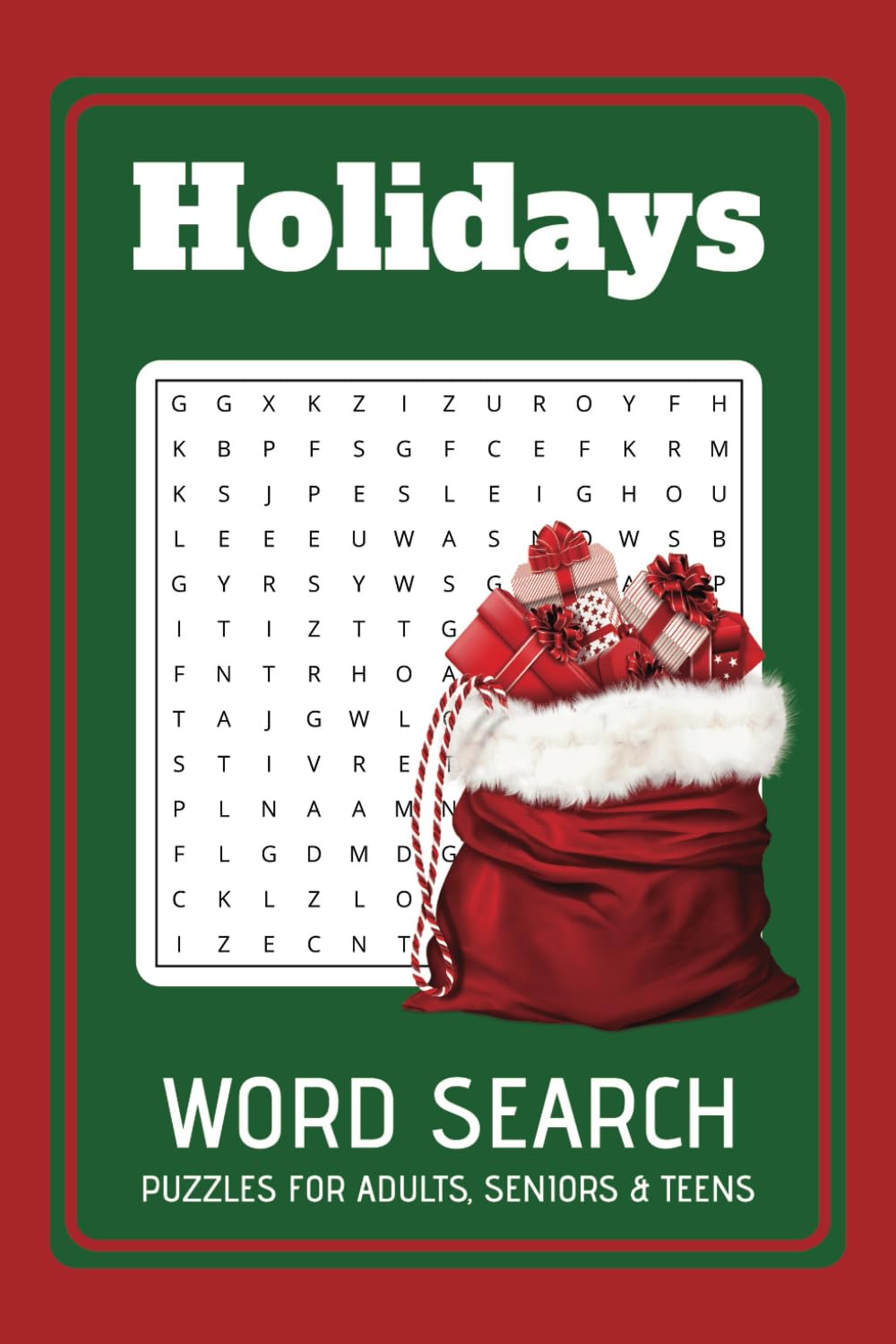 ler totalmente Holidays Word Search Puzzle Book: Word Searches with Easy to Read Print about Holidays, Christmas, New Years and More | 6x9 inches, 40 pages | Perfect Gift