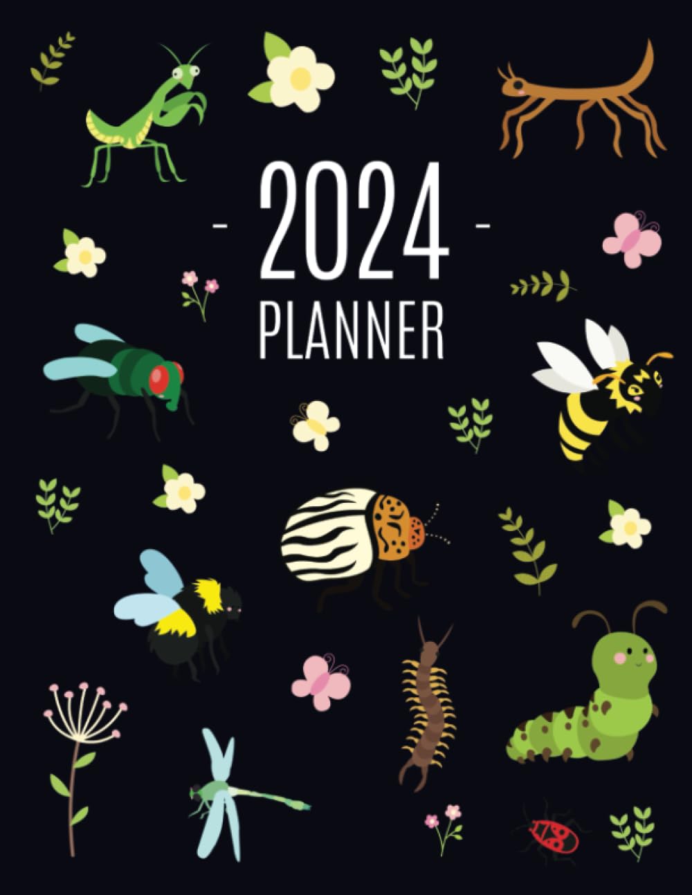 capítulo por capítulo baixar Insects Planner 2024: Daily Organizer for 2024 (12 Months) | Funny Bugs Scheduler with Butterflies & Flowers
