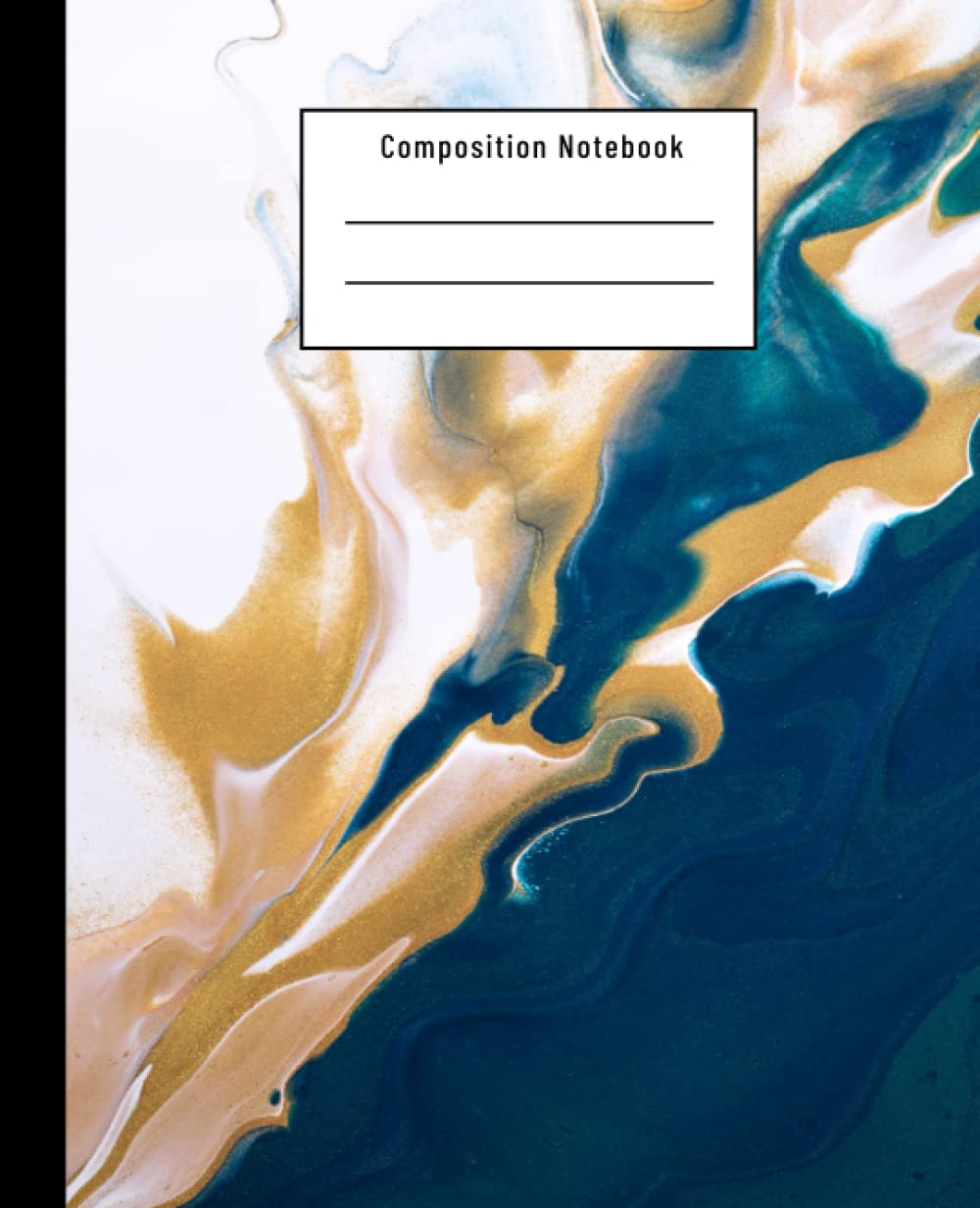 capítulo por capítulo baixar Composition Notebook: White and Blue Marble | Liquid Abstract Painting Workbook: Wide Ruled Lined Paper, For Kids, Back To School and Adults (7,5 x 9,25 120 Pages)