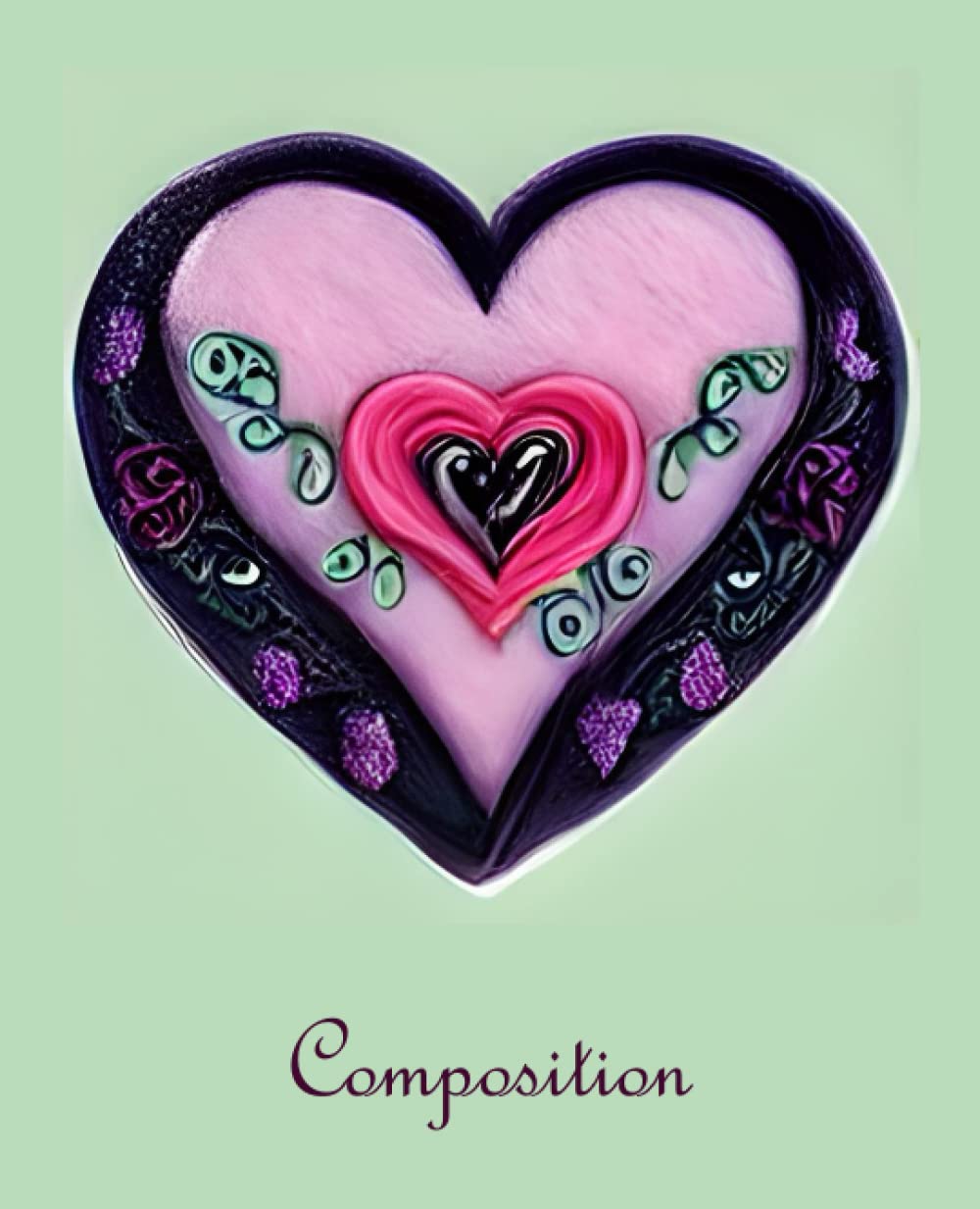 ler totalmente Composition: Pastel hearts and flowers Composition Notebook, Wide Ruled Composition Notebook, 120 Pages, Lined Paper, 7.5 X 9.25" (Composition Notebooks)