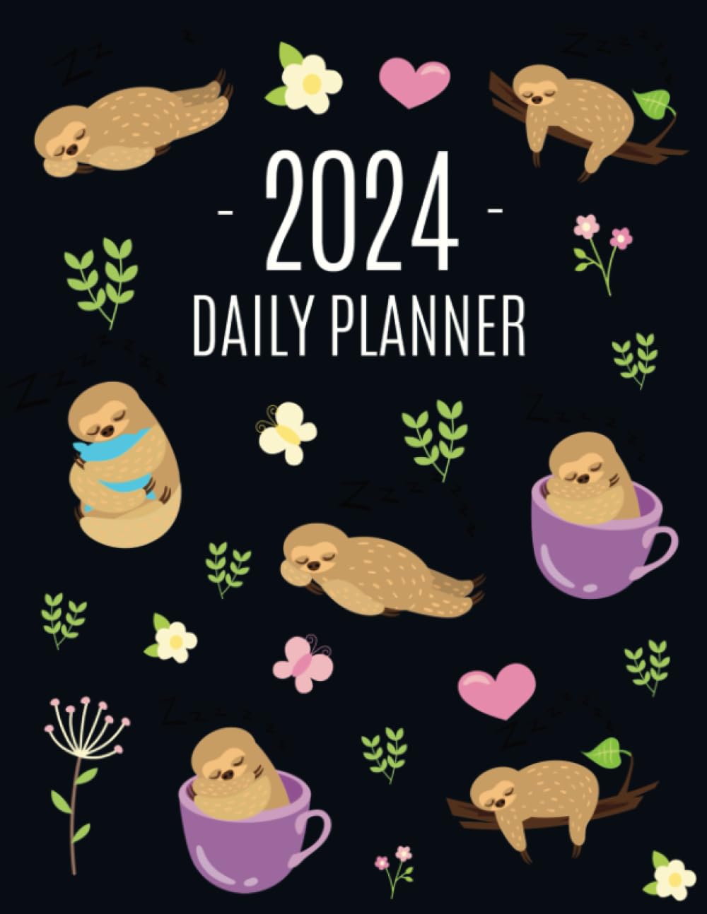 capítulo por capítulo baixar Sleeping Sloth Planner 2024: Cute Year Organizer: For an Easy Overview of All Your Appointments! | Funny Jungle Animal Agenda: January–December (12 Months)
