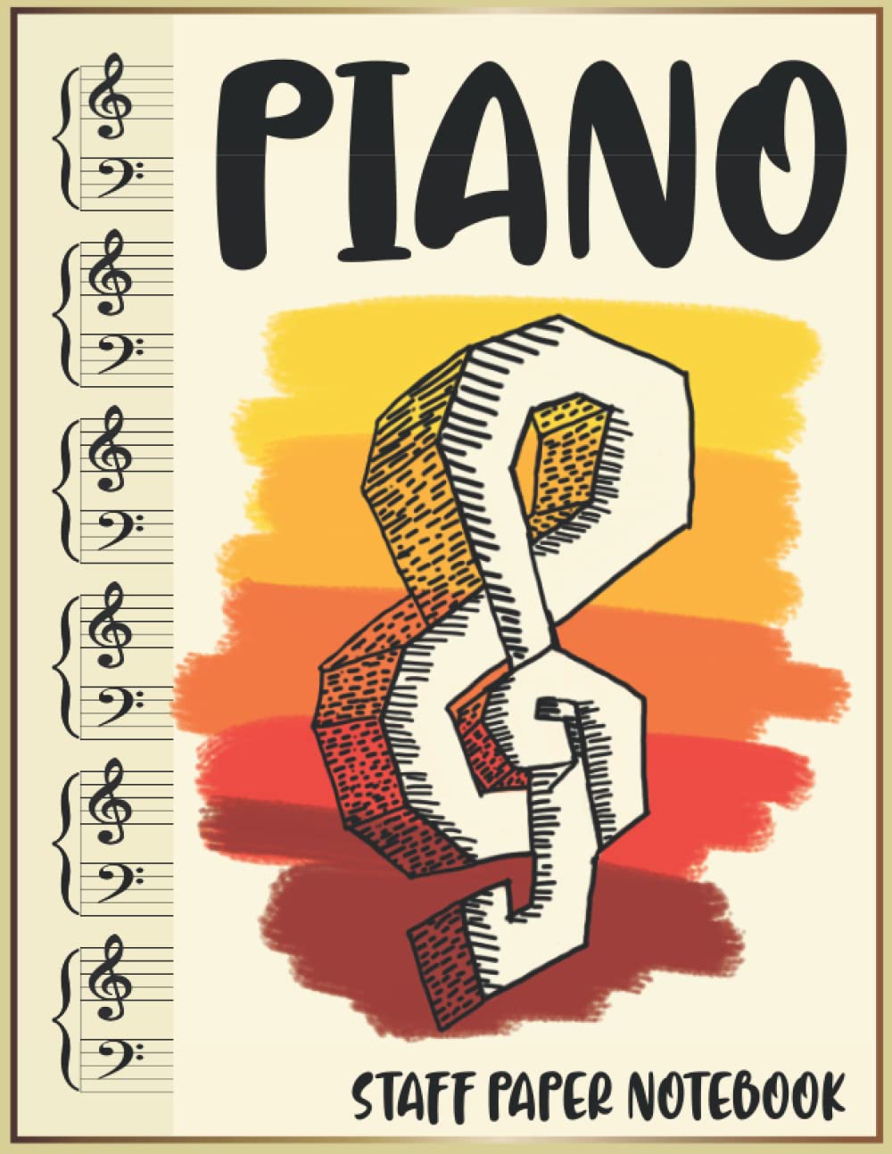 ler totalmente Classical Piano Sheet Music Intermediate: Piano Manuscript Book For Musicians, Composers, And Songwriters | A Grand Staff Songwriting Journal