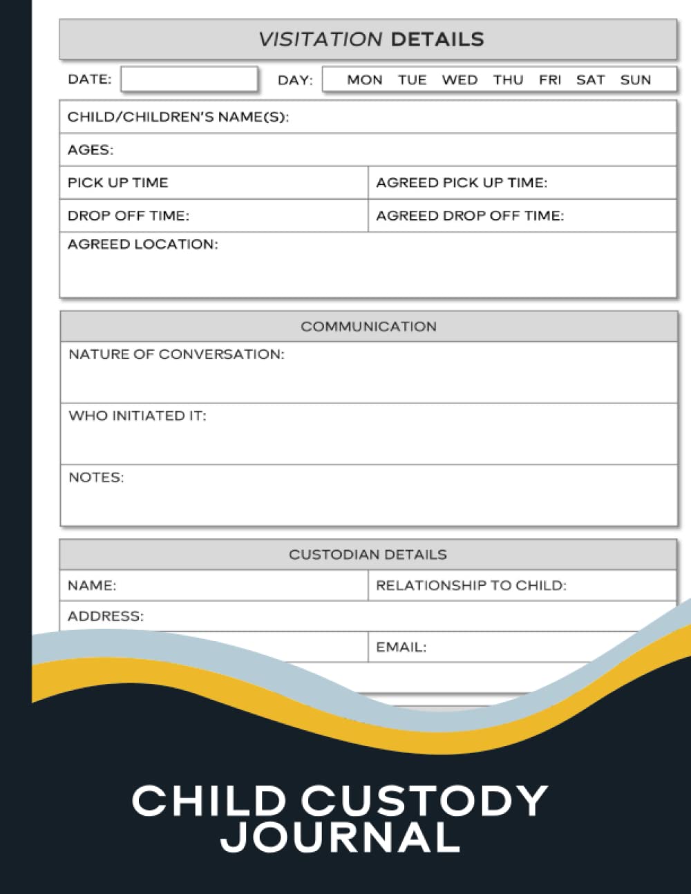 Child Custody Journal: Maintain Clear Records and Prioritize Your Child's Well-being with our Comprehensive Log Book baixar livro de graça