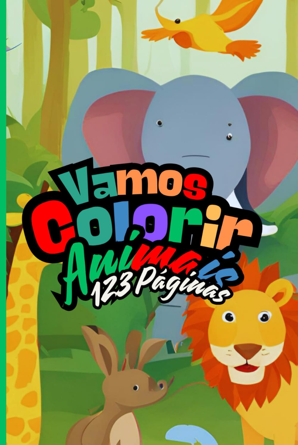 ler totalmente Livro para COLORIR 123 PÁGINAS: Uma Aventura Animal (Portuguese Edition)