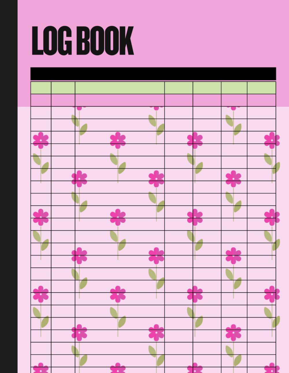 ler totalmente Pink Floral Logbook for Women: 7 Column Multipurpose Record Book for Tracking, Planning & Organization