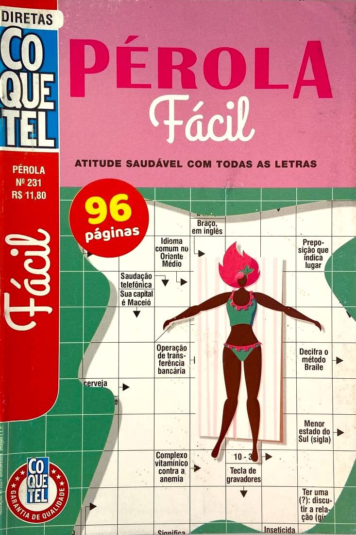 ler totalmente Palavras Cruzadas Diretas Pérola Fácil 231 - 3 em 1 - Coquetel