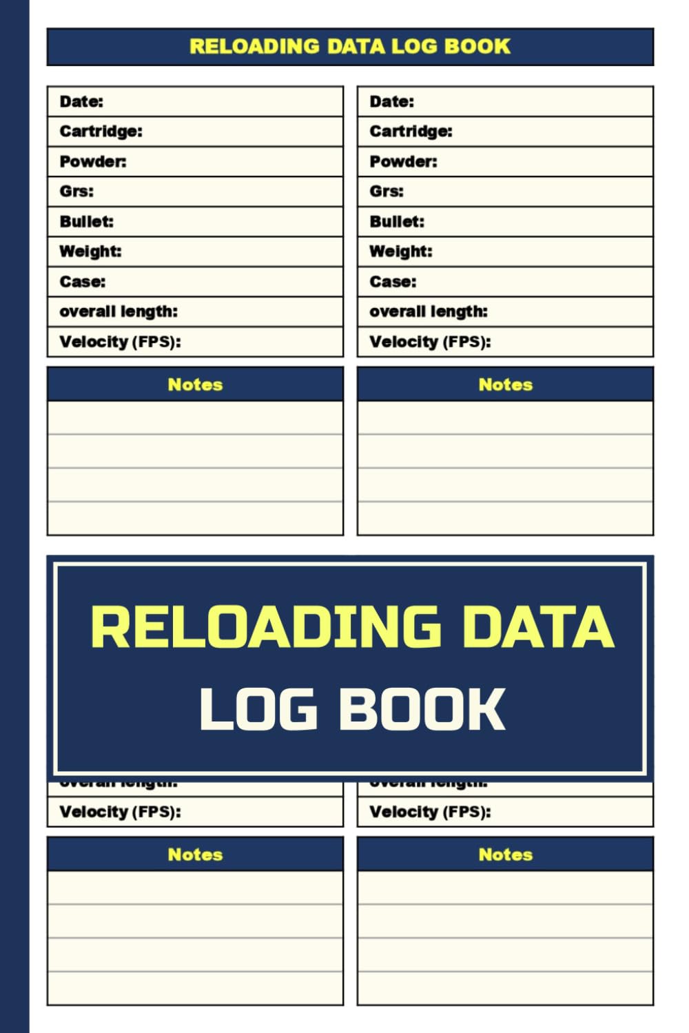 Reloading Data Log Book: Ammo Reloading Data for Recording Handloading Data, Load Development, Testing, and Load Records for Shooters | reloading tools. baixar o livro de graça