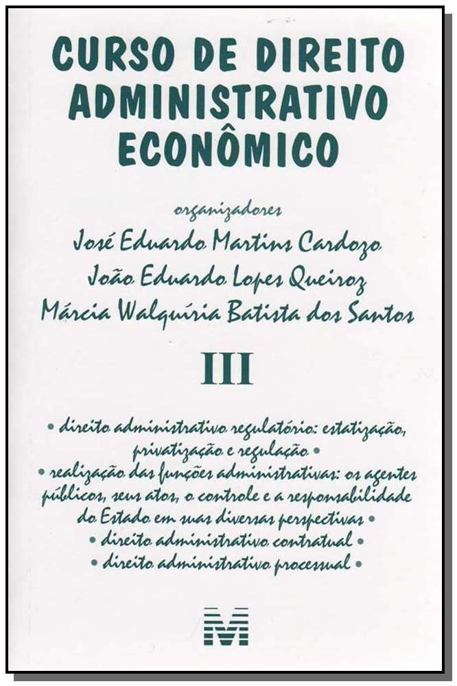 capítulo por capítulo baixar Curso de direito administrativo econômico - Volume 3 - 1 ed./2006