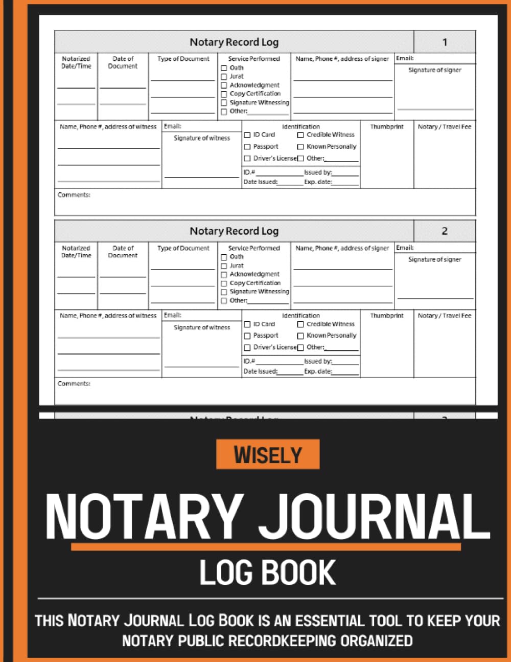 Notary Journal Log Book: Notary Public Log Book for Signing Agents & Record Notarial Acts baixar livro de graça