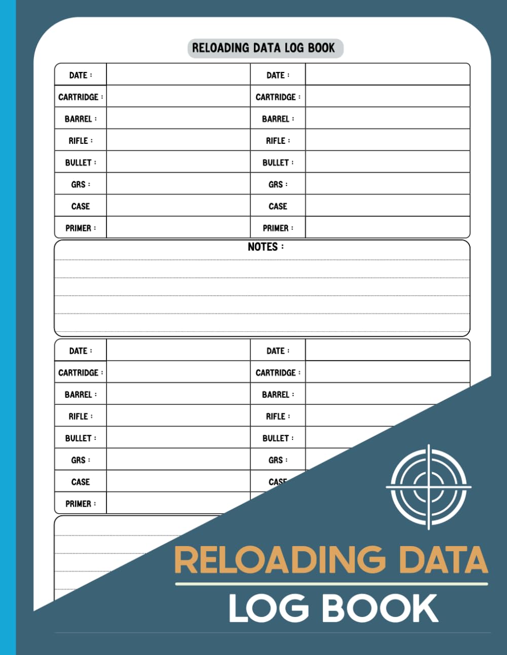 Reloading data log book: Track and Record Ammo Details with Hand Reloading Data Sheets | Logbook For Shooters | Reloader Book. baixar livro de graça
