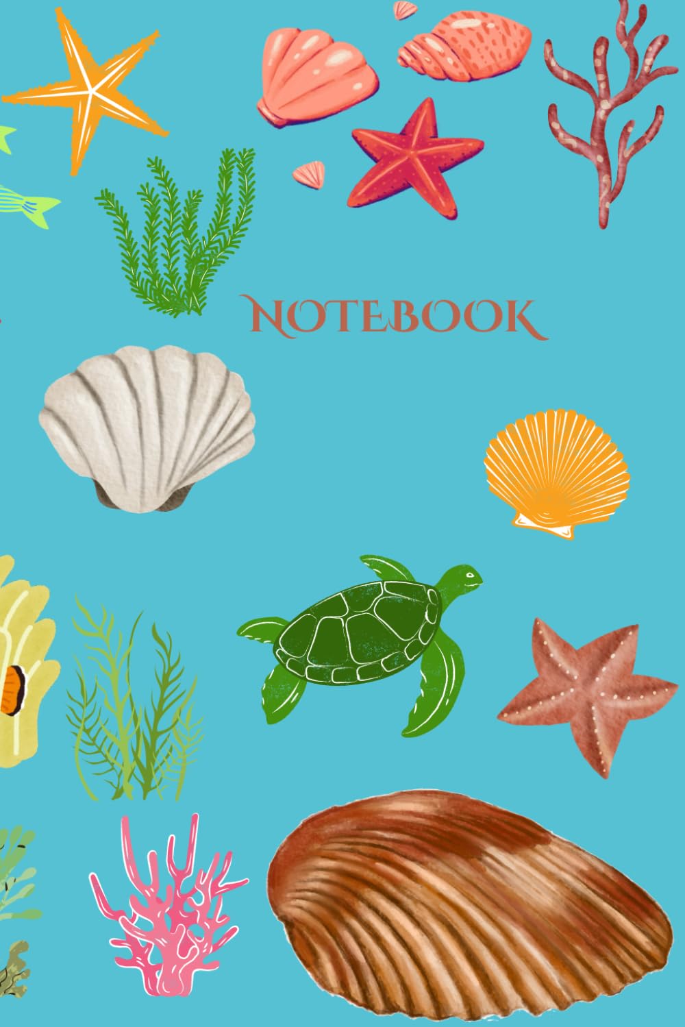 ler totalmente Under the Sea Theme Classic Notebook, 120 Lined Pages Paperback, 6 x 9-Inch, Colour Cover