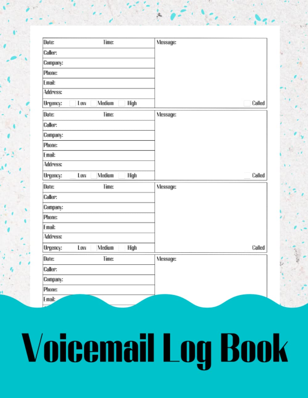 ler totalmente Voicemail Log Book: Phone Call Message Tracker Journal for personal or business use