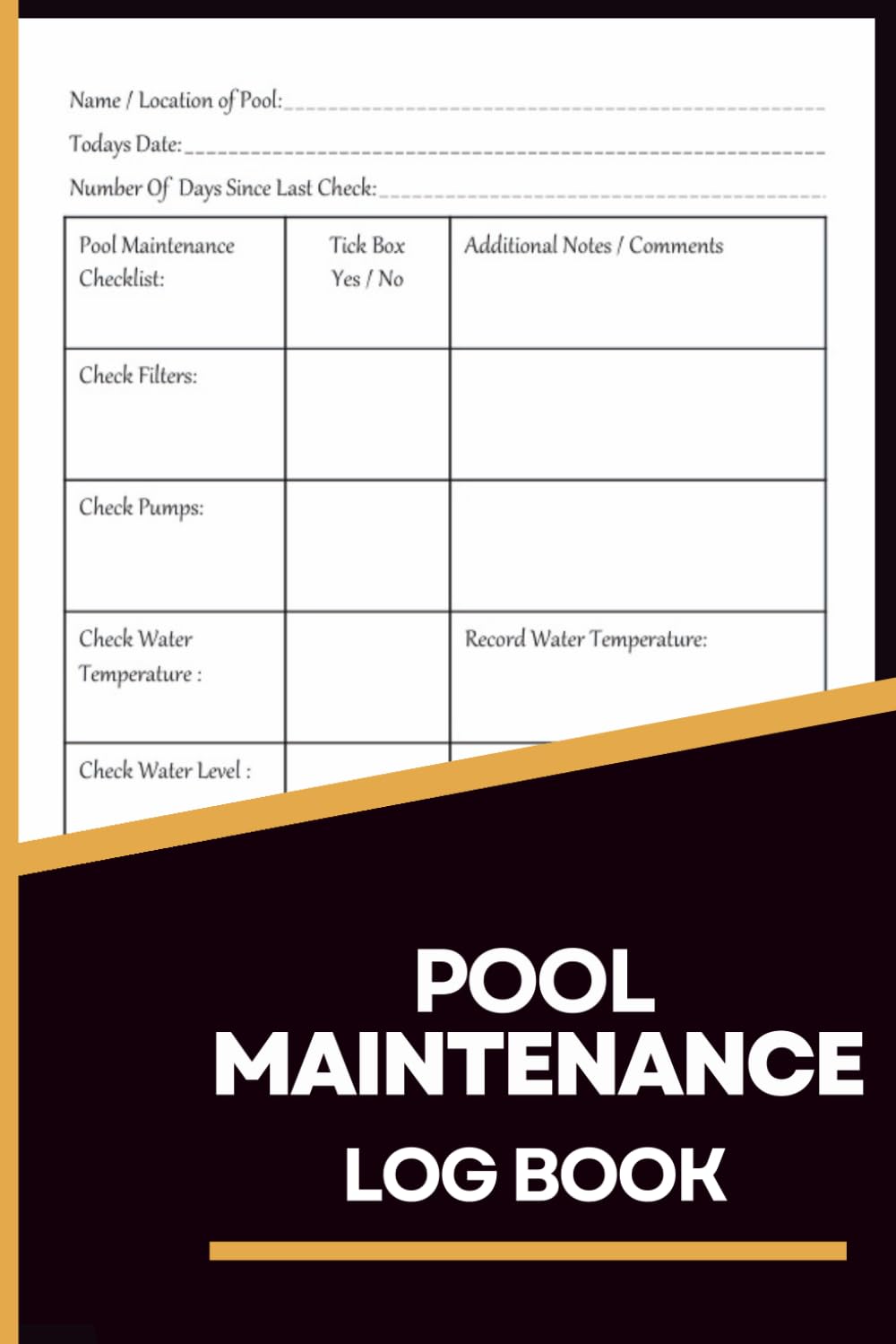 Pool Maintenance Log Book: Water Testing & Cleaning Log for Sparkling - Track Chemical Levels, Cleaning Routines, and Equipment Checks to Keep Your Pool Clear and Balanced baixar livro de graça