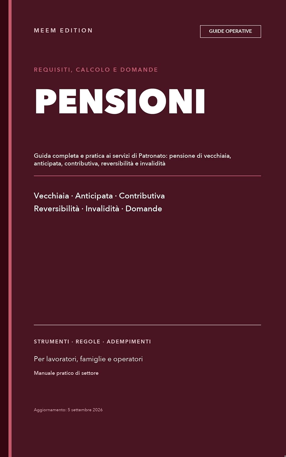 capítulo por capítulo baixar Pensioni: Requisiti, Calcolo e Domande: Guida completa e pratica ai servizi di Patronato: pensione di vecchiaia, anticipata, contributiva, reversibilità e invalidità previdenziale (Italian Edition)