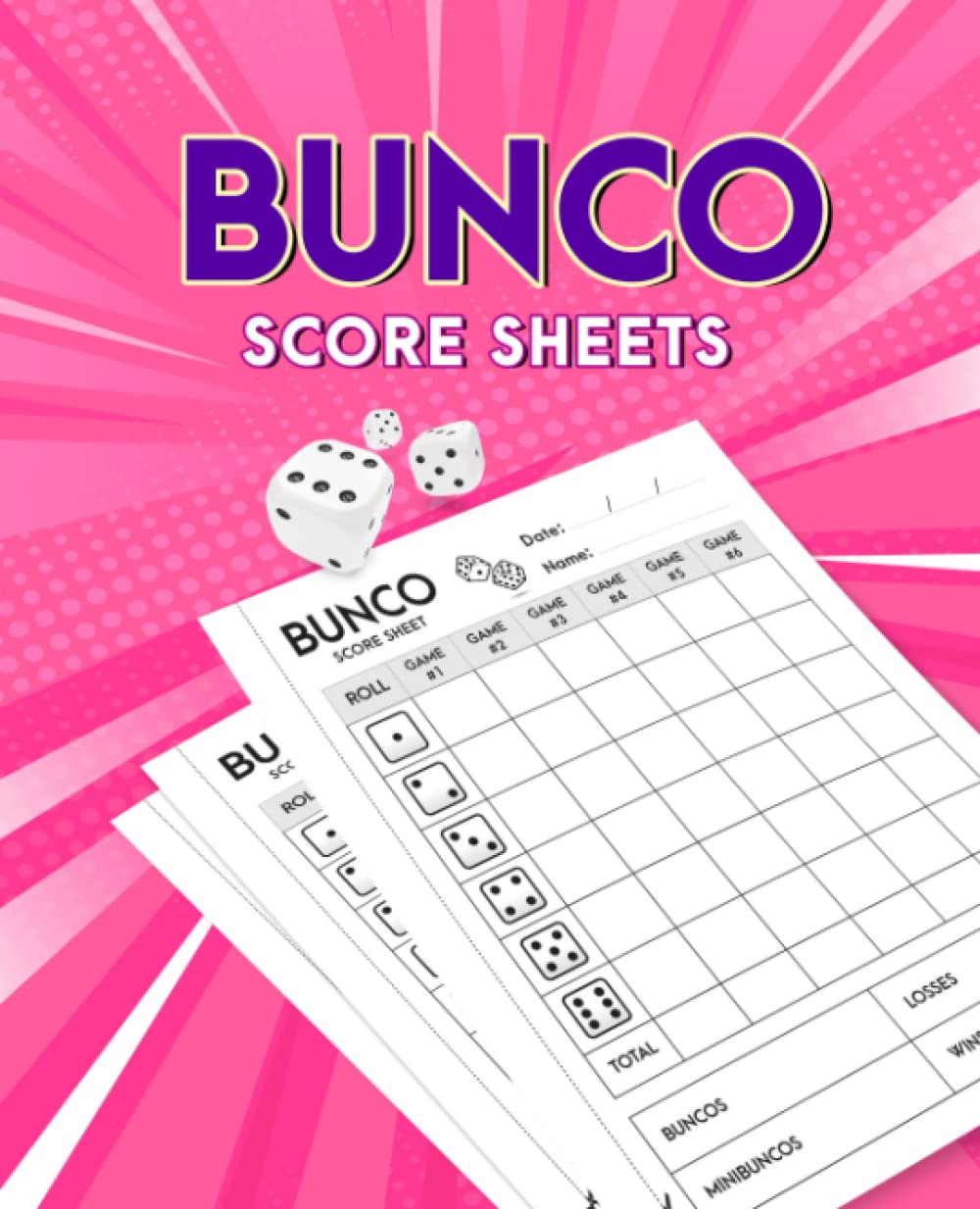 Bunco Score Sheets: Bunco Score Pads, Bunco Tally Sheets for Scorekeeping | Perfect Tool for Beginner and Advanced Bunco Groups (Large Print 7.5 x 9.25 Inches) baixar livro de graça