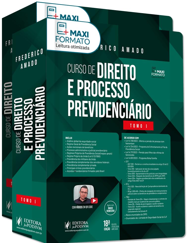 Curso de Direito e Processo Previdenciário - "Monstro Verde" (2024) + Curso de Processo Judicial Previdenciário com ênfase no Rito do JEF - 10h - (2024) baixar livro de graça