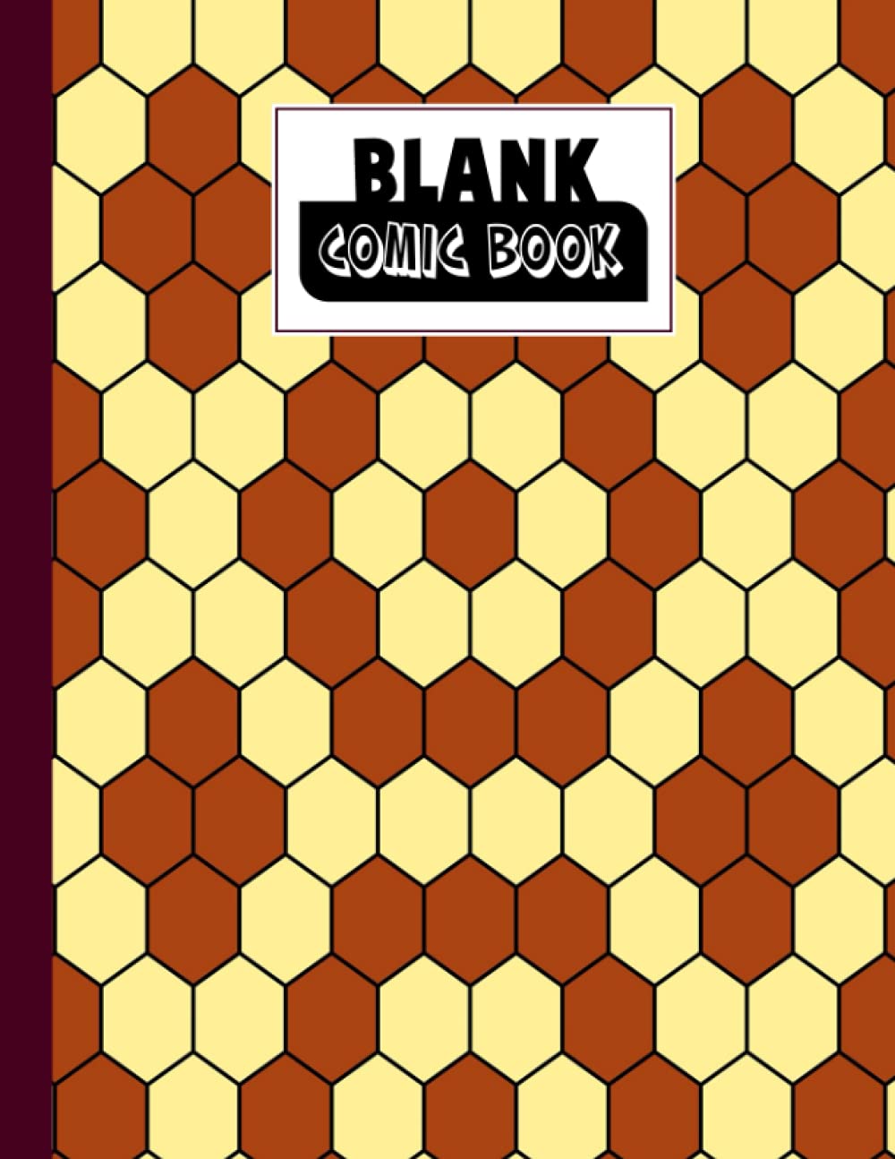 Blank Comic Book: Hexagons Cover Blank Comic Book, Create Your Own Story, Journal, Notebook, Sketchbook for Kids and Adults, 120 Pages - Size 8.5" x 11" Notebook by Natalia Horn baixar livro de graça