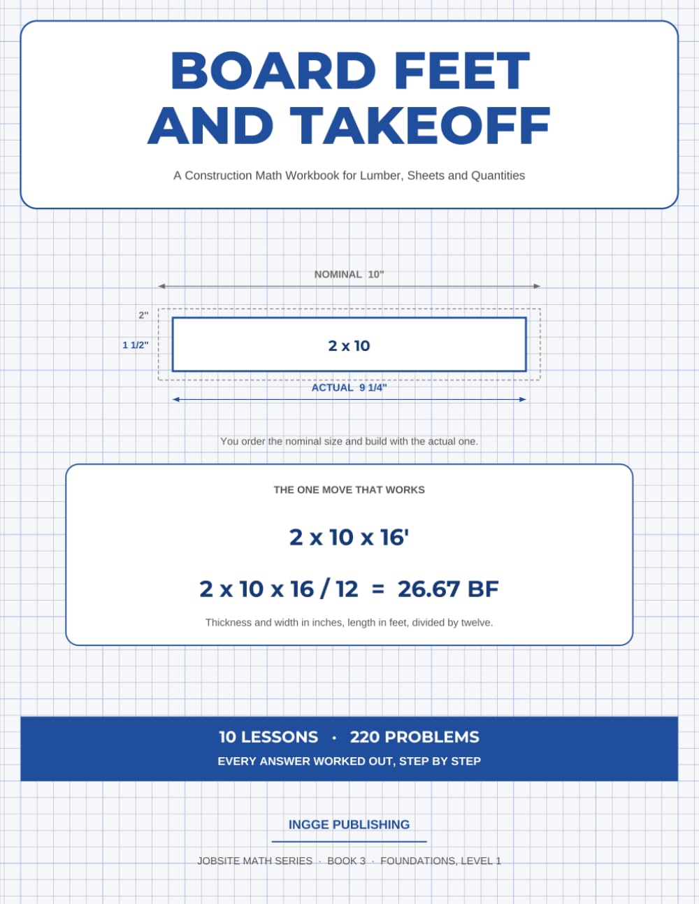 capítulo por capítulo baixar Board Feet and Takeoff: A Construction Math Workbook for Lumber, Sheets and Quantities (Jobsite Math)