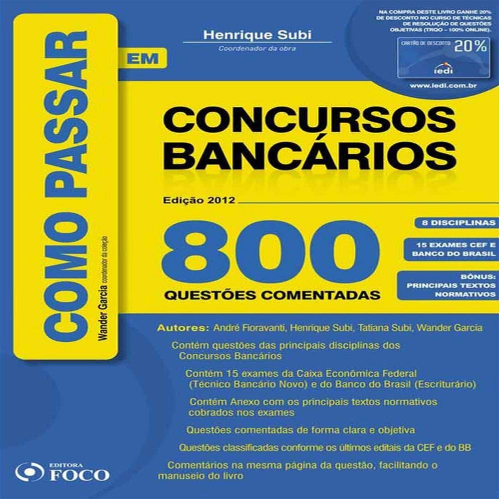ler totalmente Como Passar em Concursos Bancários