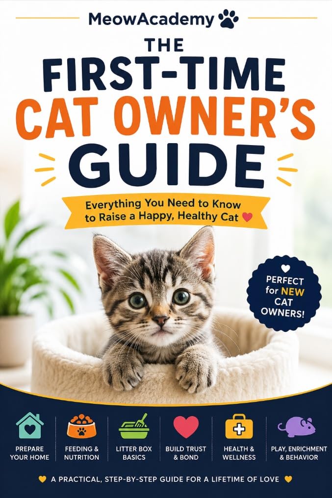 ler totalmente The First-Time Cat Owner's Guide: Everything You Need to Know to Prepare Your Home, Build Trust, and Raise a Happy, Healthy Cat (MeowAcademy Beginner Series Book 3) (English Edition)
