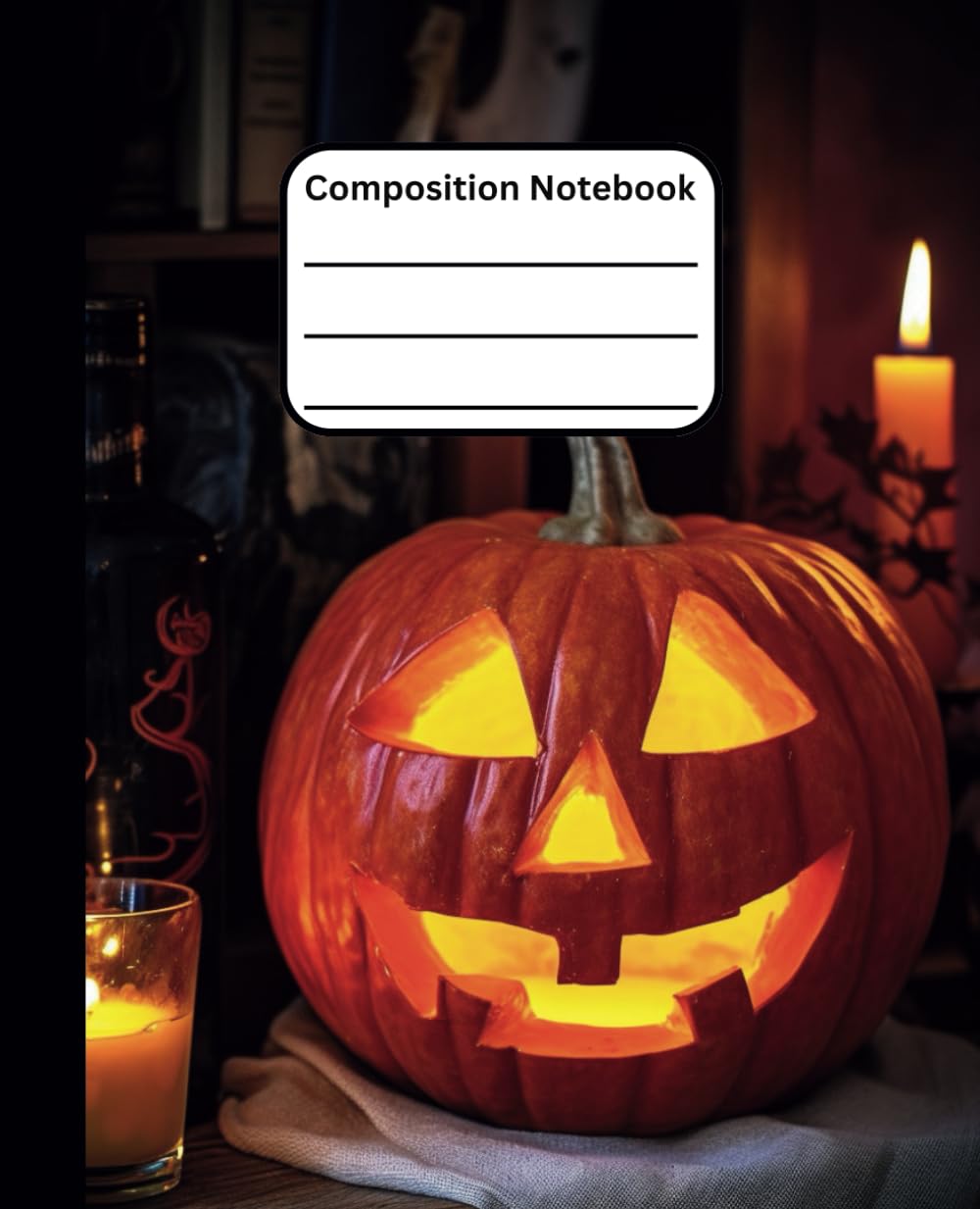 capítulo por capítulo baixar Halloween Composition Notebook: Wide Ruled, 7.5x9.25, Glossy Cover, 110 Pages