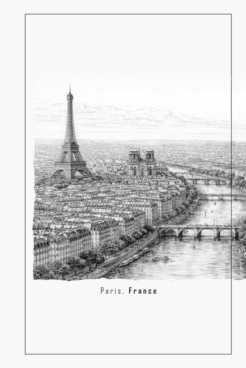 Cuaderno de Bocetos A5, 200 Páginas Color Blanco, Paris, Tapa Dura (Spanish Edition) baixar o livro de graça